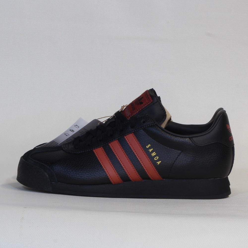 adidas Originals Men's Black Red Samoa Casual Sneaker JQ0046 NWT NIB - Picture 7 of 9